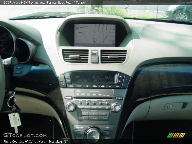 Formal Black Pearl / Taupe 2007 Acura MDX Technology