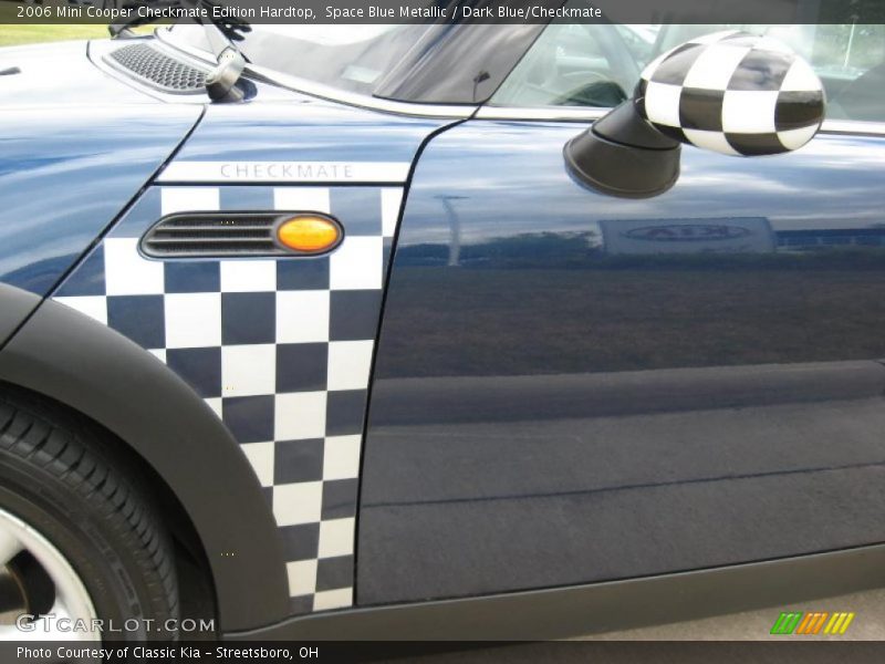 Space Blue Metallic / Dark Blue/Checkmate 2006 Mini Cooper Checkmate Edition Hardtop