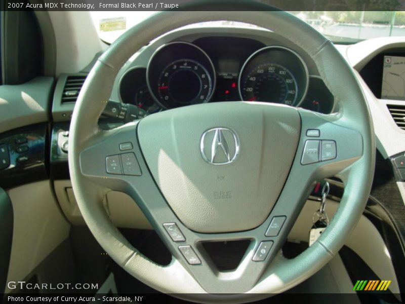 Formal Black Pearl / Taupe 2007 Acura MDX Technology