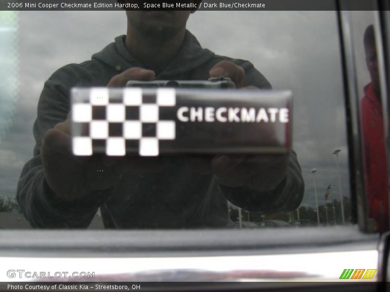 Space Blue Metallic / Dark Blue/Checkmate 2006 Mini Cooper Checkmate Edition Hardtop