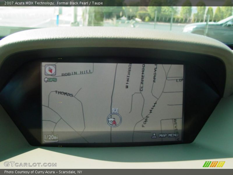 Formal Black Pearl / Taupe 2007 Acura MDX Technology