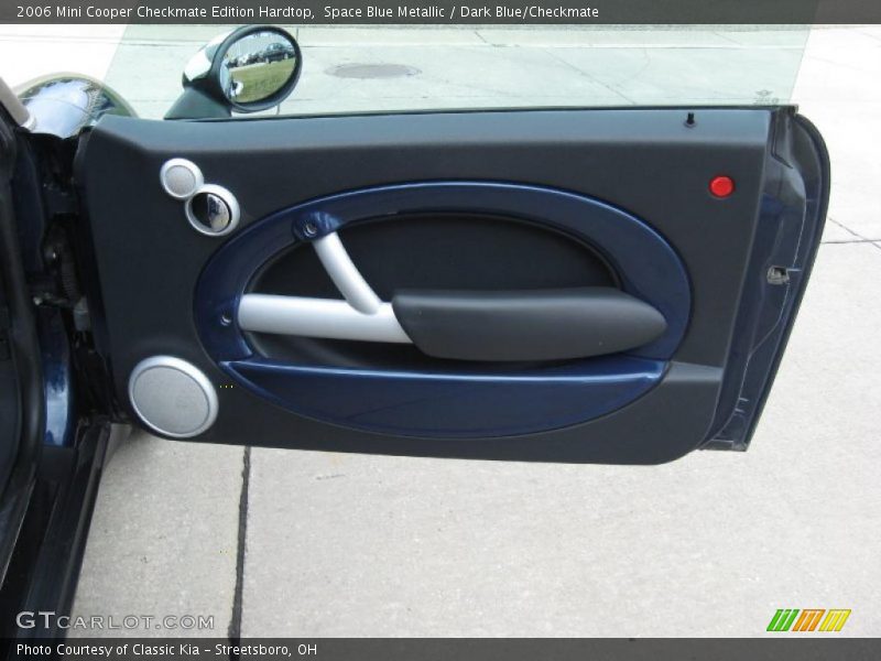 Space Blue Metallic / Dark Blue/Checkmate 2006 Mini Cooper Checkmate Edition Hardtop