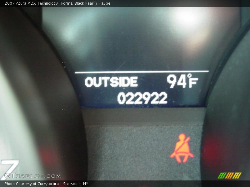 Formal Black Pearl / Taupe 2007 Acura MDX Technology