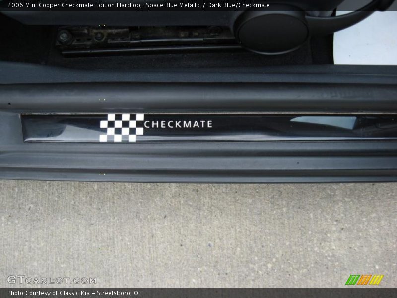 Space Blue Metallic / Dark Blue/Checkmate 2006 Mini Cooper Checkmate Edition Hardtop