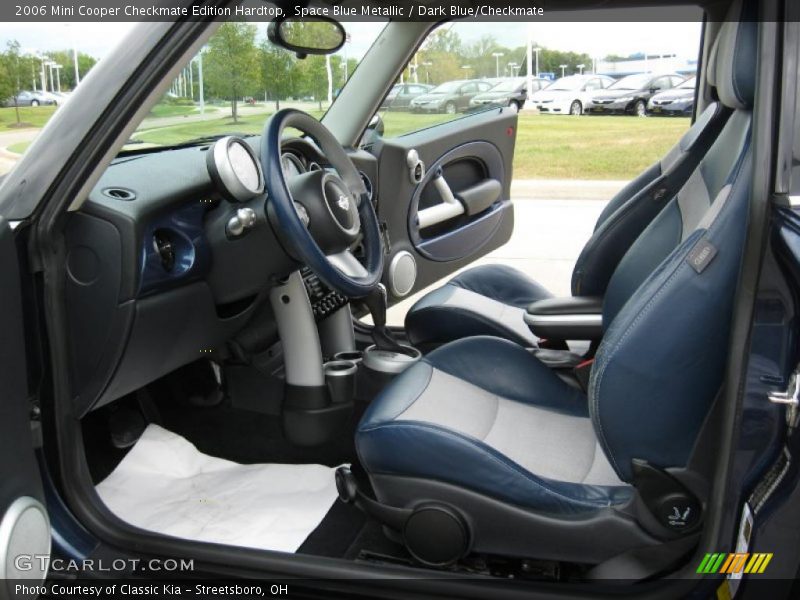 Space Blue Metallic / Dark Blue/Checkmate 2006 Mini Cooper Checkmate Edition Hardtop