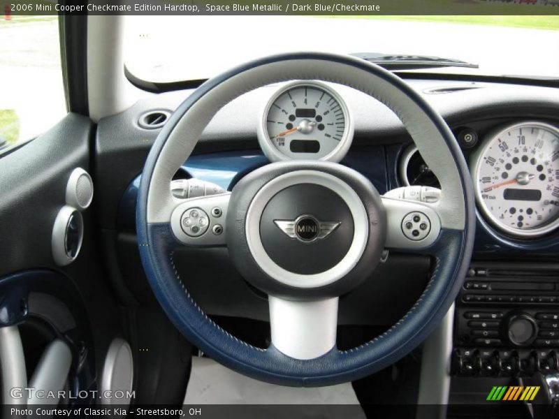 Space Blue Metallic / Dark Blue/Checkmate 2006 Mini Cooper Checkmate Edition Hardtop