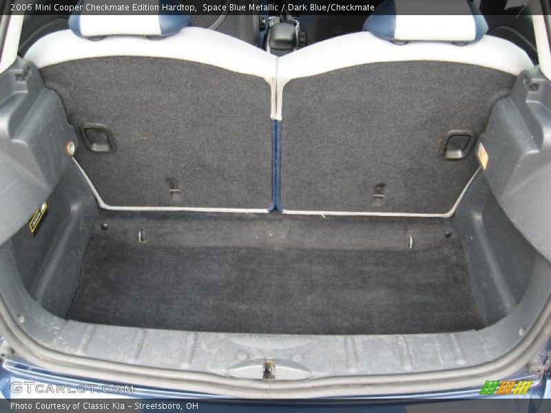 Space Blue Metallic / Dark Blue/Checkmate 2006 Mini Cooper Checkmate Edition Hardtop
