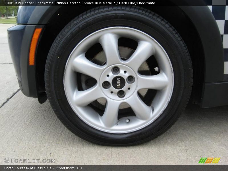 Space Blue Metallic / Dark Blue/Checkmate 2006 Mini Cooper Checkmate Edition Hardtop