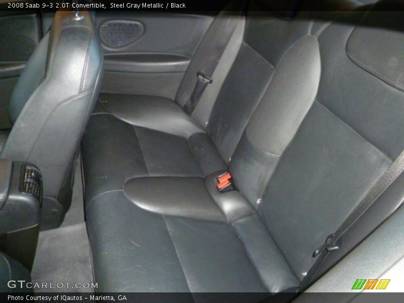 Steel Gray Metallic / Black 2008 Saab 9-3 2.0T Convertible