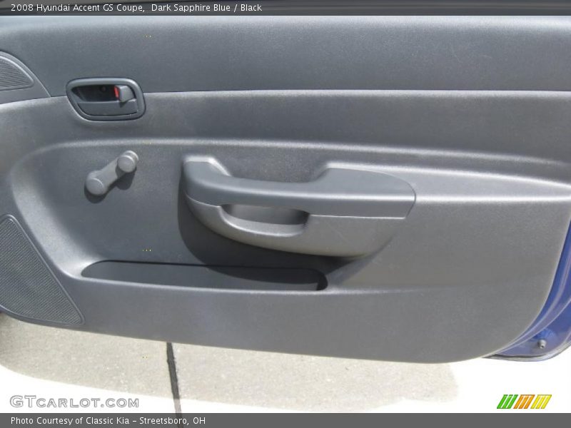 Dark Sapphire Blue / Black 2008 Hyundai Accent GS Coupe