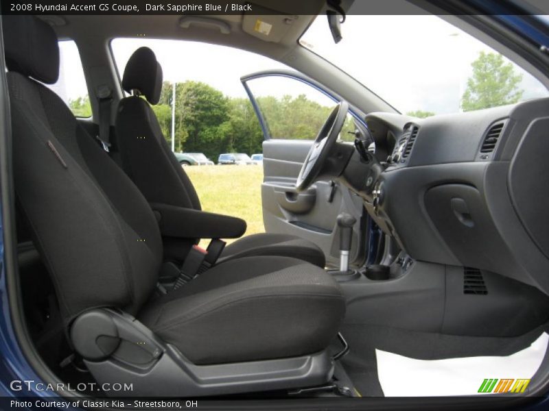 Dark Sapphire Blue / Black 2008 Hyundai Accent GS Coupe