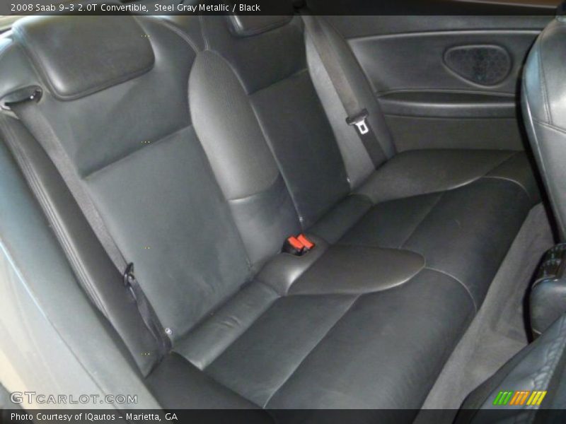 Steel Gray Metallic / Black 2008 Saab 9-3 2.0T Convertible