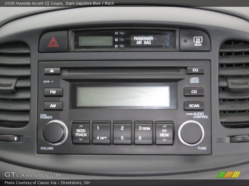 Dark Sapphire Blue / Black 2008 Hyundai Accent GS Coupe