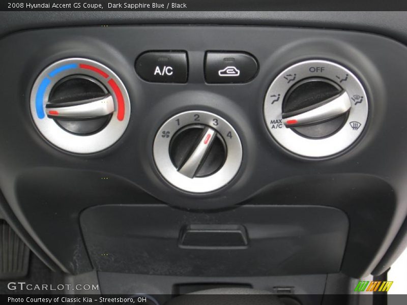 Dark Sapphire Blue / Black 2008 Hyundai Accent GS Coupe
