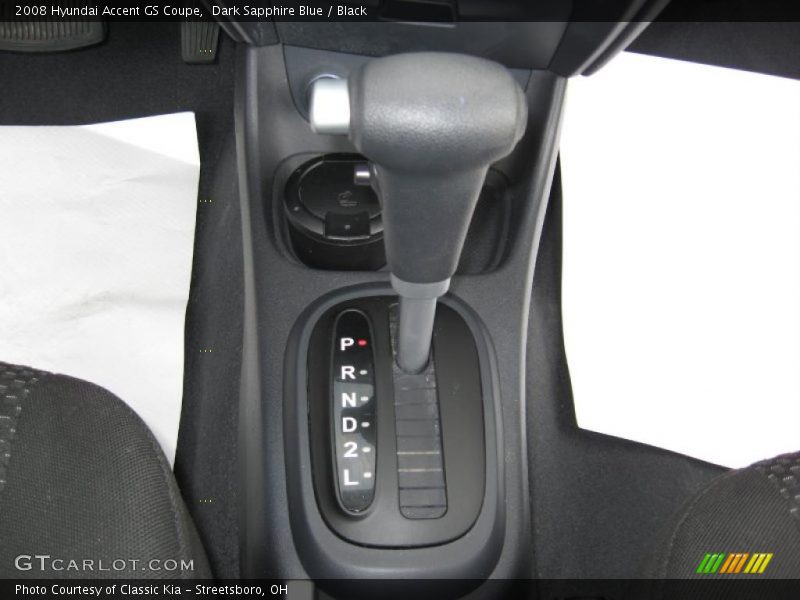 Dark Sapphire Blue / Black 2008 Hyundai Accent GS Coupe