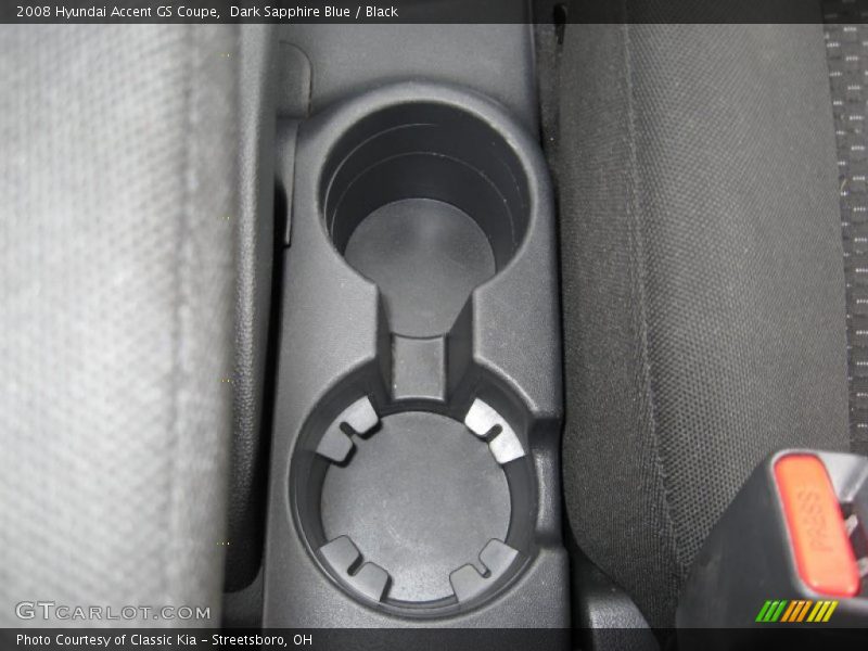 Dark Sapphire Blue / Black 2008 Hyundai Accent GS Coupe