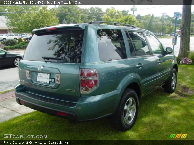 Steel Blue Metallic / Gray 2008 Honda Pilot EX-L 4WD