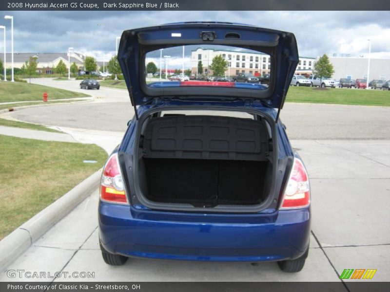 Dark Sapphire Blue / Black 2008 Hyundai Accent GS Coupe