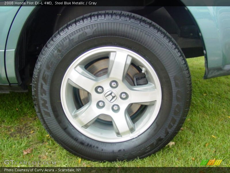 Steel Blue Metallic / Gray 2008 Honda Pilot EX-L 4WD