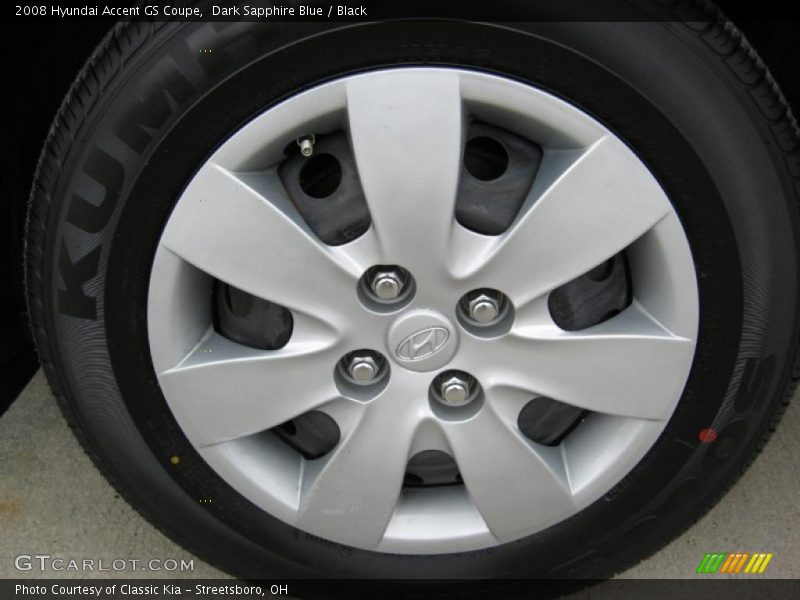 Dark Sapphire Blue / Black 2008 Hyundai Accent GS Coupe