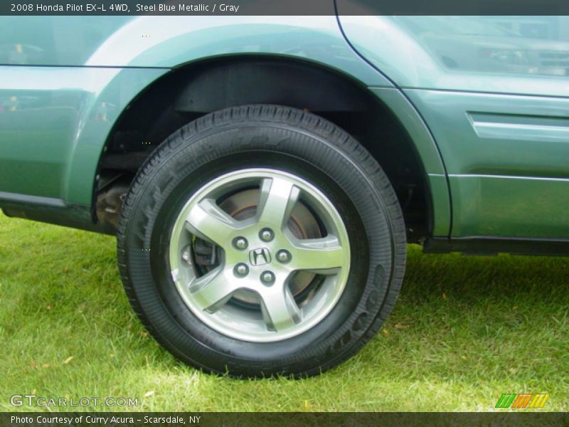 Steel Blue Metallic / Gray 2008 Honda Pilot EX-L 4WD