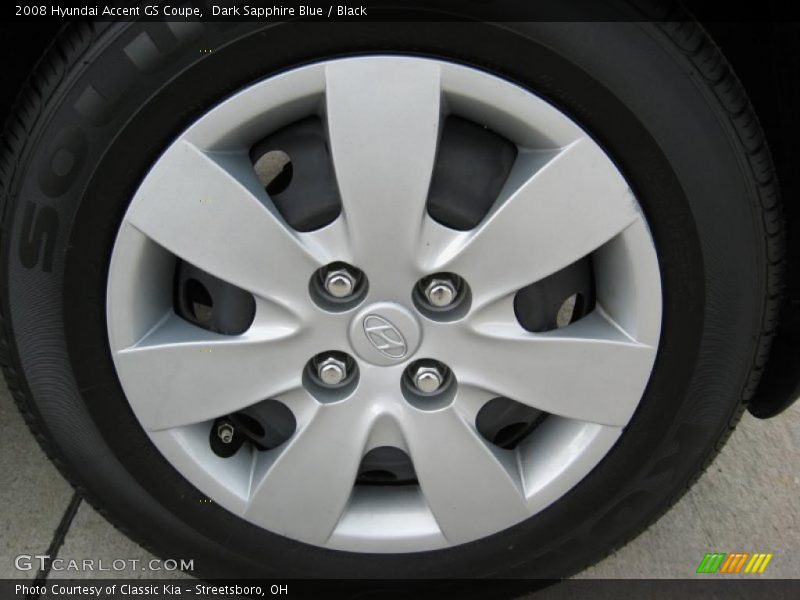 Dark Sapphire Blue / Black 2008 Hyundai Accent GS Coupe