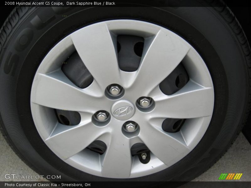 Dark Sapphire Blue / Black 2008 Hyundai Accent GS Coupe