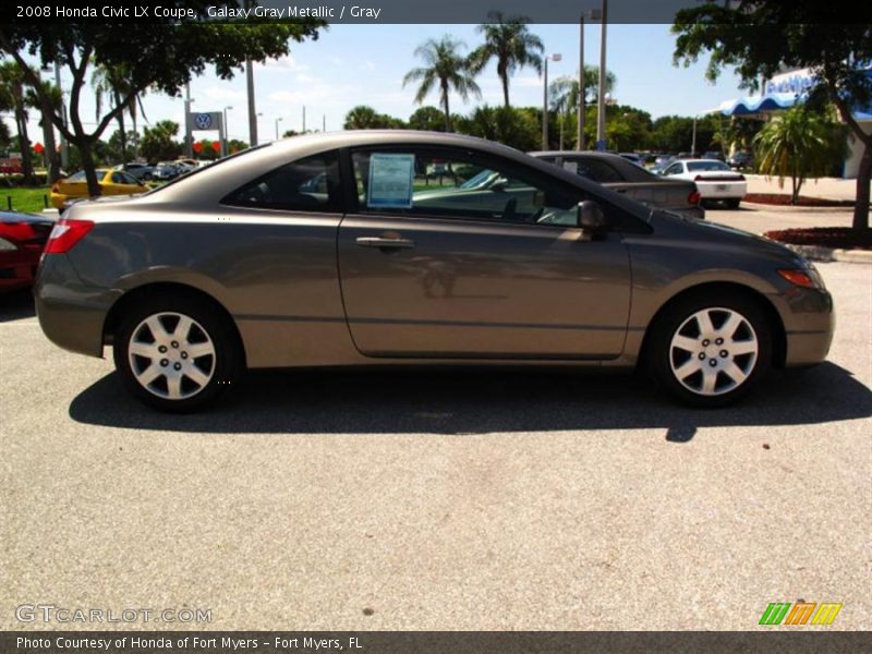 Galaxy Gray Metallic / Gray 2008 Honda Civic LX Coupe
