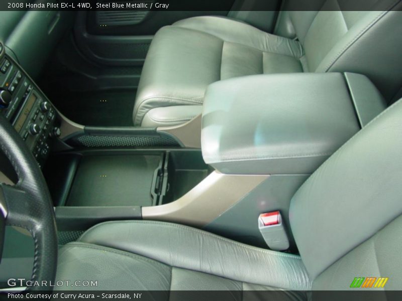 Steel Blue Metallic / Gray 2008 Honda Pilot EX-L 4WD