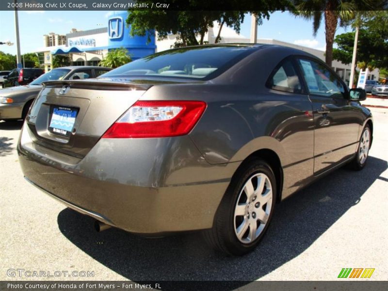 Galaxy Gray Metallic / Gray 2008 Honda Civic LX Coupe
