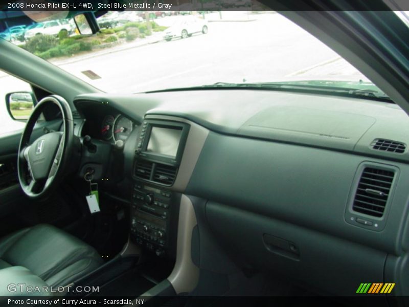 Steel Blue Metallic / Gray 2008 Honda Pilot EX-L 4WD