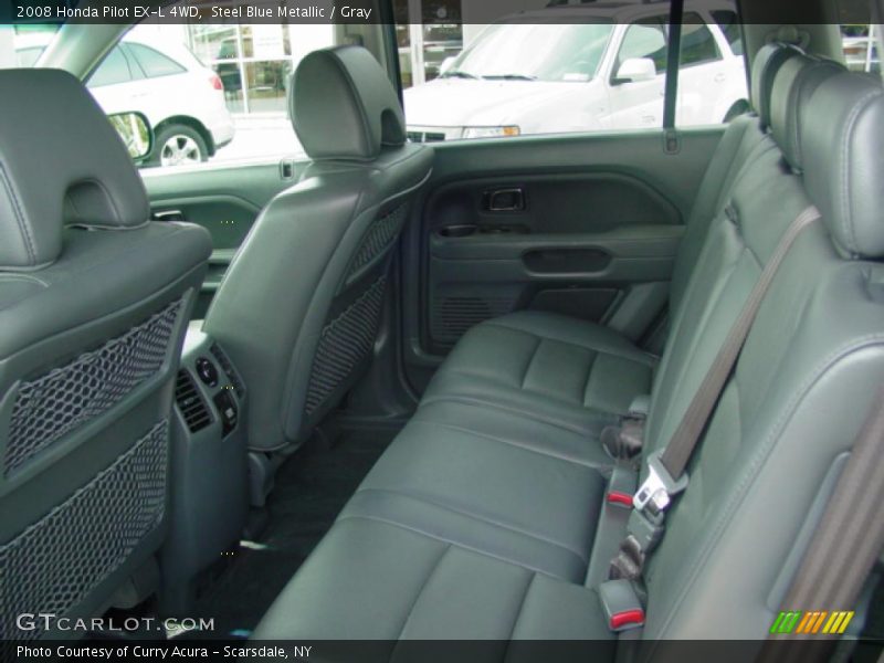 Steel Blue Metallic / Gray 2008 Honda Pilot EX-L 4WD