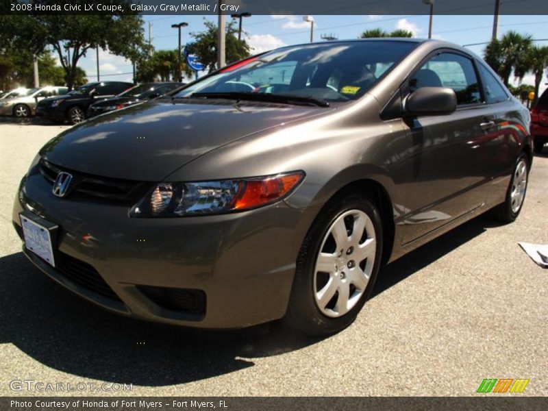 Galaxy Gray Metallic / Gray 2008 Honda Civic LX Coupe