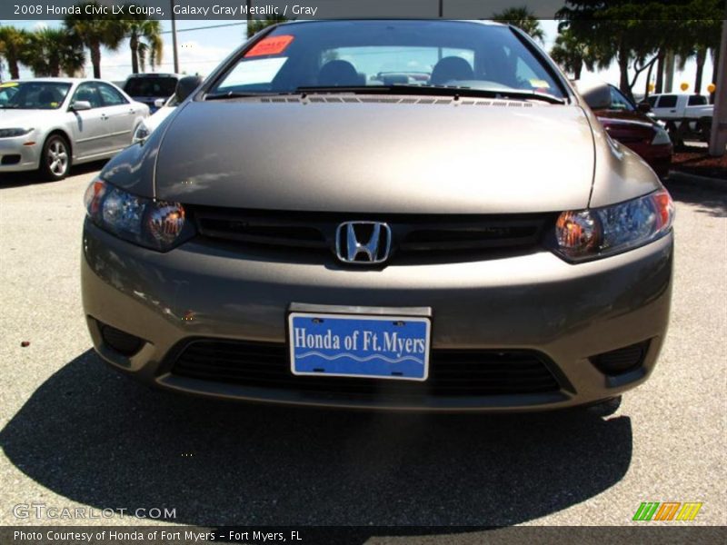 Galaxy Gray Metallic / Gray 2008 Honda Civic LX Coupe