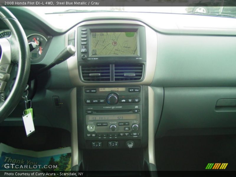 Steel Blue Metallic / Gray 2008 Honda Pilot EX-L 4WD