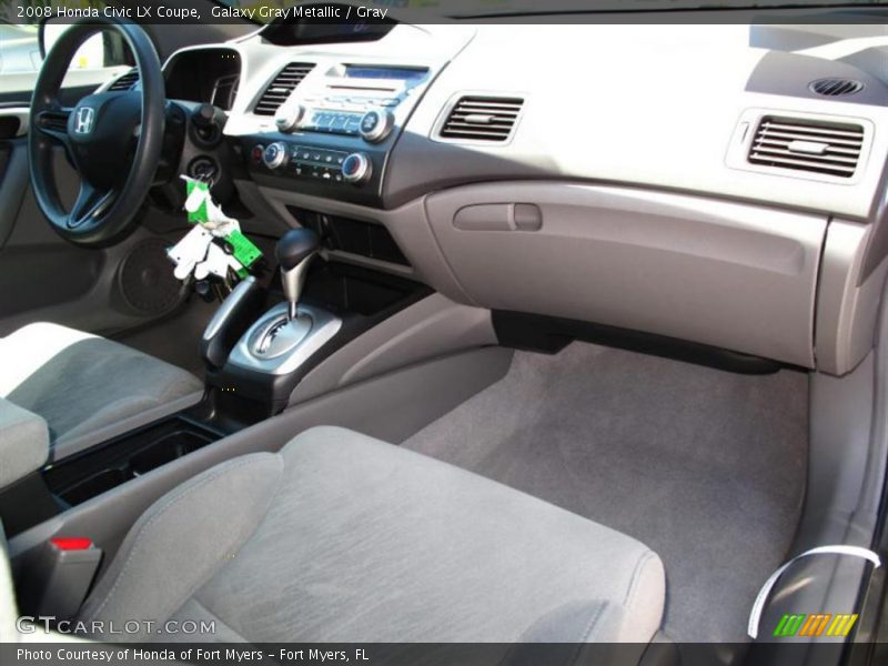 Galaxy Gray Metallic / Gray 2008 Honda Civic LX Coupe