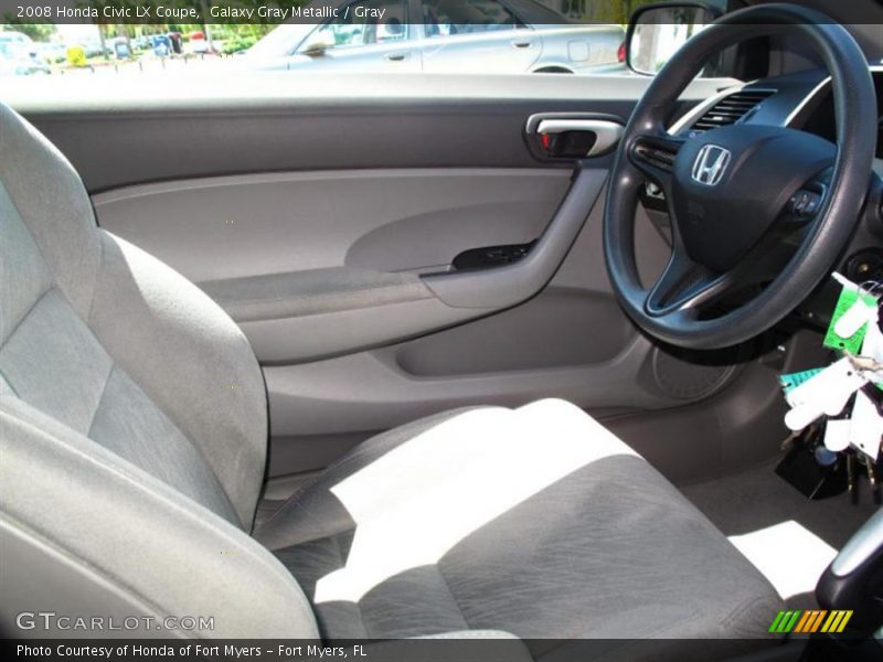 Galaxy Gray Metallic / Gray 2008 Honda Civic LX Coupe