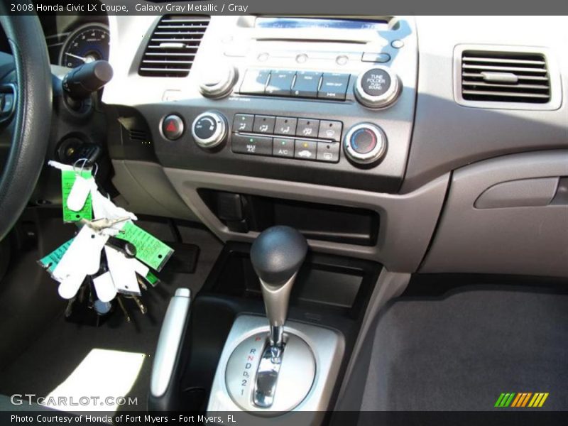 Galaxy Gray Metallic / Gray 2008 Honda Civic LX Coupe