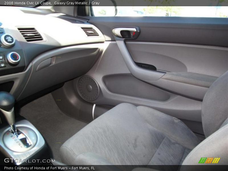 Galaxy Gray Metallic / Gray 2008 Honda Civic LX Coupe