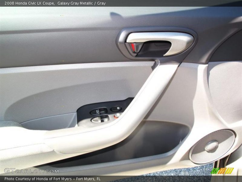 Galaxy Gray Metallic / Gray 2008 Honda Civic LX Coupe