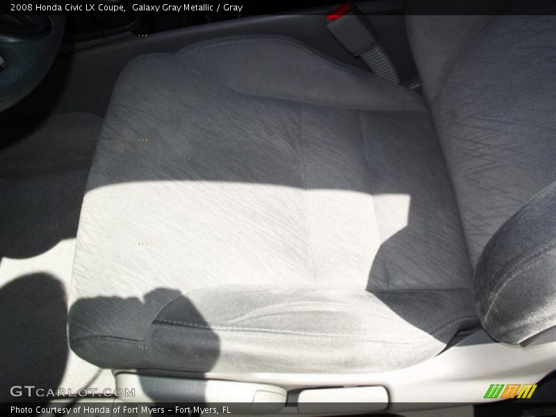Galaxy Gray Metallic / Gray 2008 Honda Civic LX Coupe