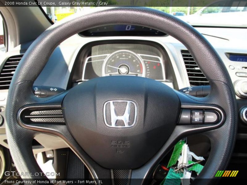 Galaxy Gray Metallic / Gray 2008 Honda Civic LX Coupe