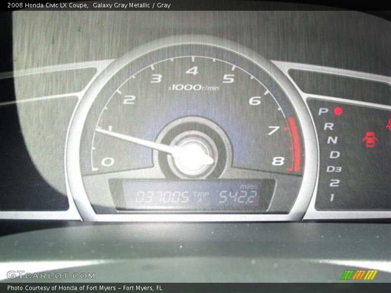 Galaxy Gray Metallic / Gray 2008 Honda Civic LX Coupe