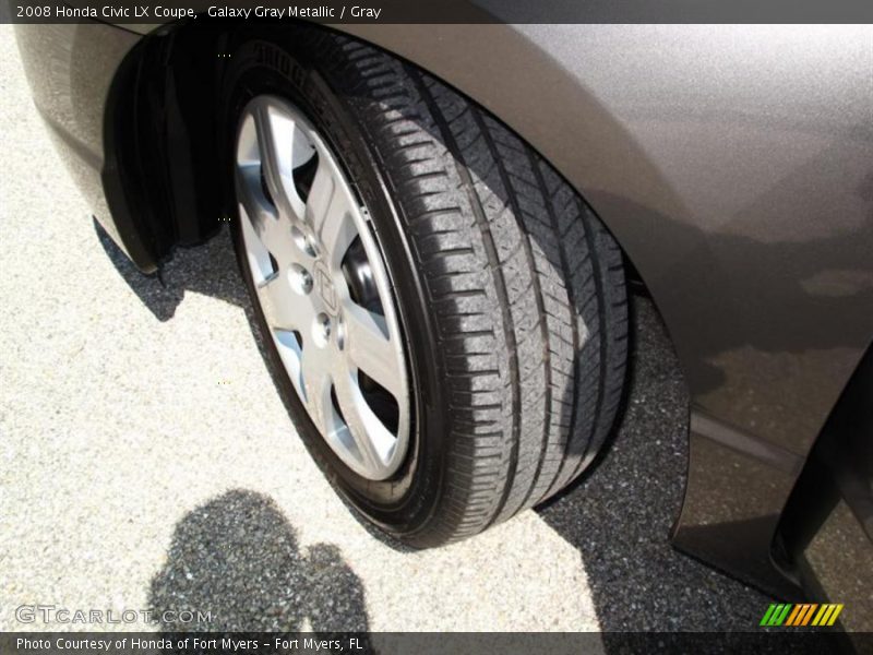 Galaxy Gray Metallic / Gray 2008 Honda Civic LX Coupe