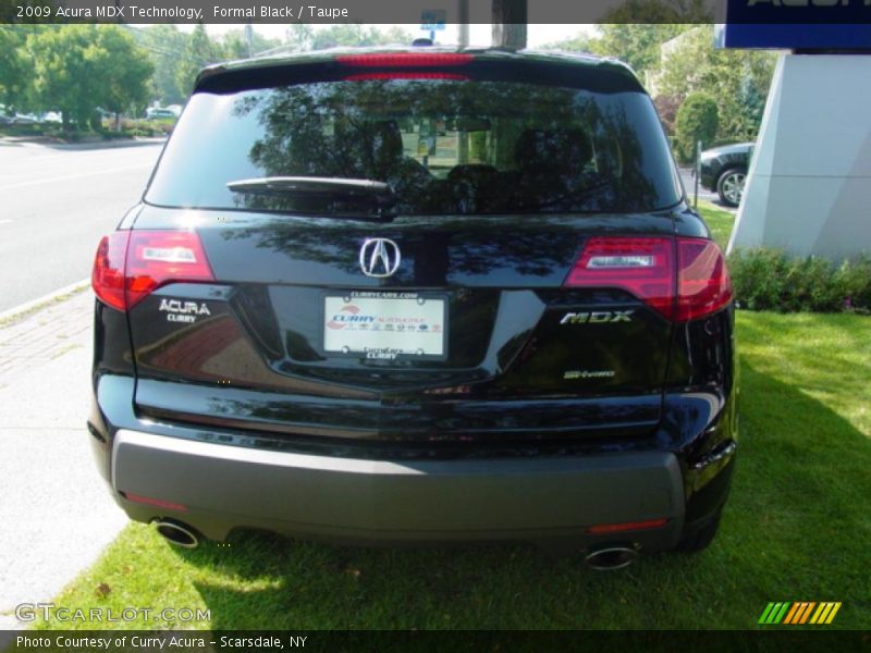 Formal Black / Taupe 2009 Acura MDX Technology