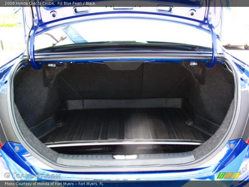 Fiji Blue Pearl / Black 2008 Honda Civic Si Coupe