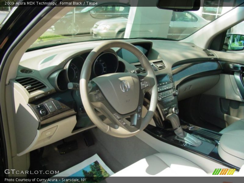Formal Black / Taupe 2009 Acura MDX Technology