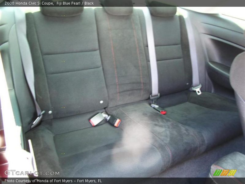 Fiji Blue Pearl / Black 2008 Honda Civic Si Coupe