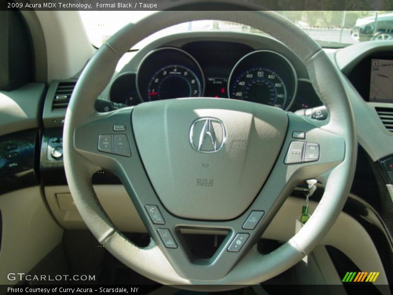 Formal Black / Taupe 2009 Acura MDX Technology