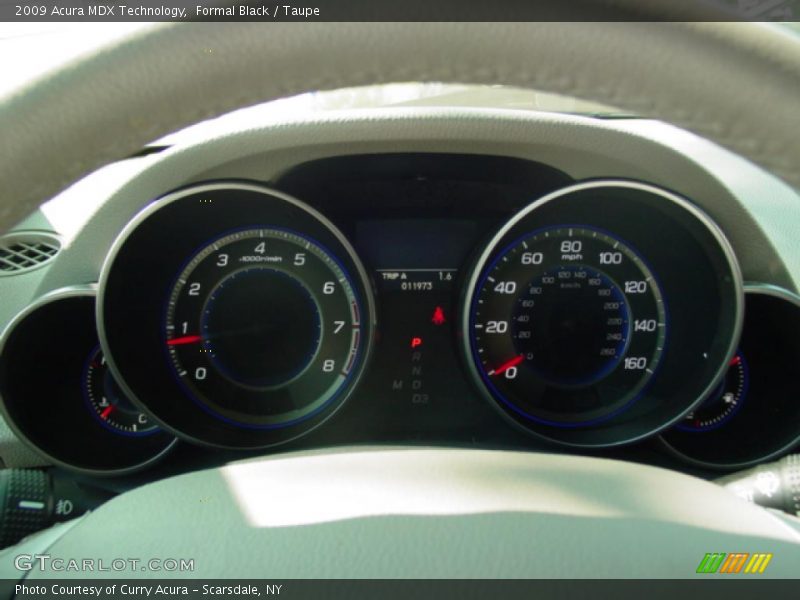 Formal Black / Taupe 2009 Acura MDX Technology